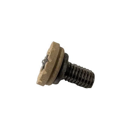 Arc collar stud with 3/8-16 x 5/8 inch thread and C ferrules, designed for stud welding applications.