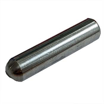 Stainless steel arc stud with radius end, no thread, 3/8" x 1-5/8" size, featuring F ferrules for secure fastening.
