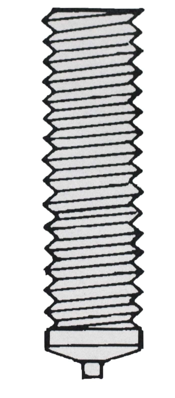 1/4-20 CD Weld Stud, Non Flanged, Stainless Steel