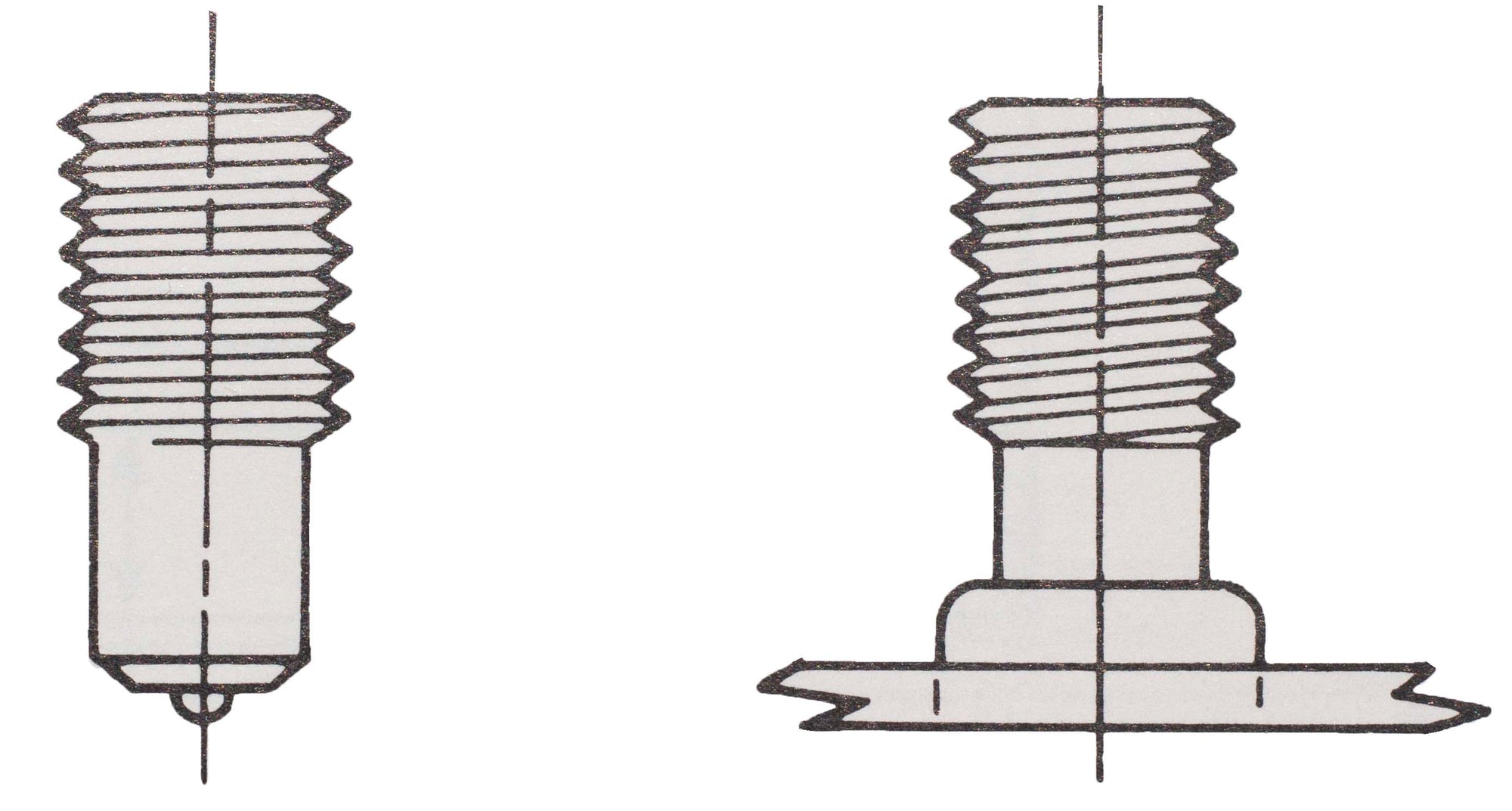 Drawing of a Reduced Base Arc Stud